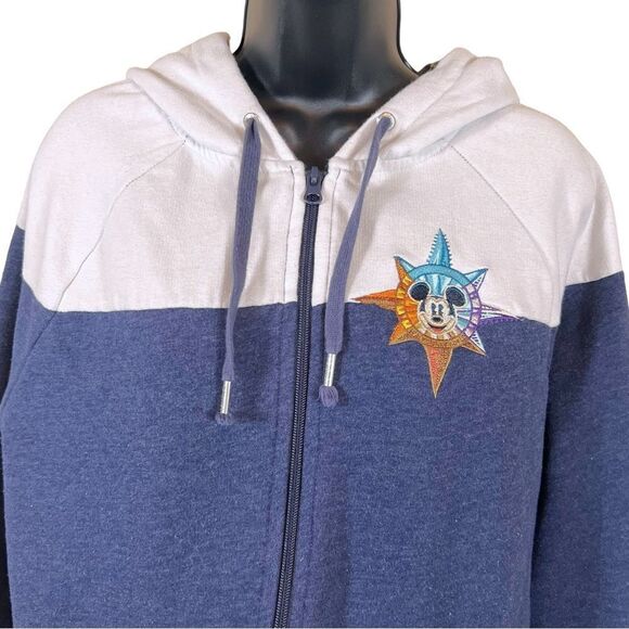 Disney Parks Compass Mickey Mouse Full Zip Hoodie Sweatshirt - Picture 2 of 13